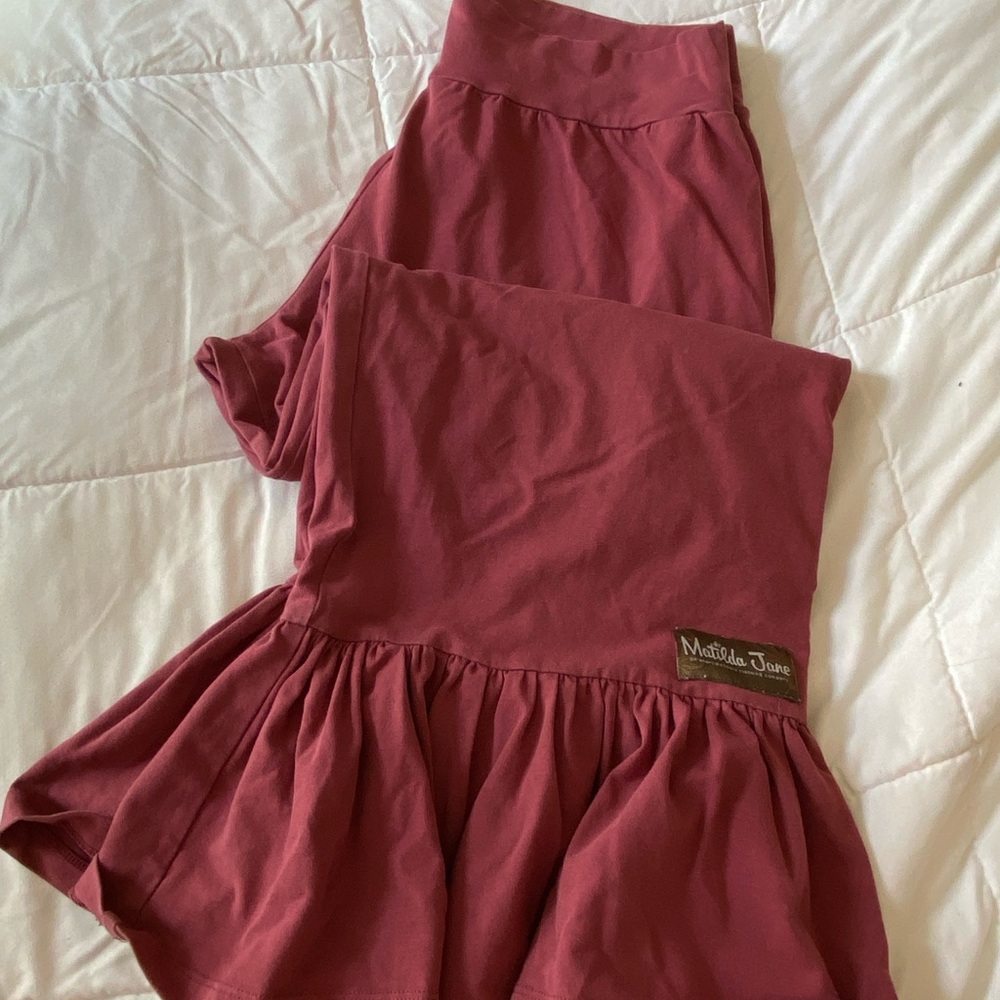 Matilda Jane Ruffles Pants - Deep Rose